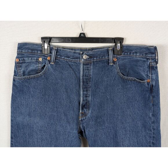 Levi's 501xx Original Fit Jeans Button Fly Blue Men's Size 40x32 - Picture 2 of 16
